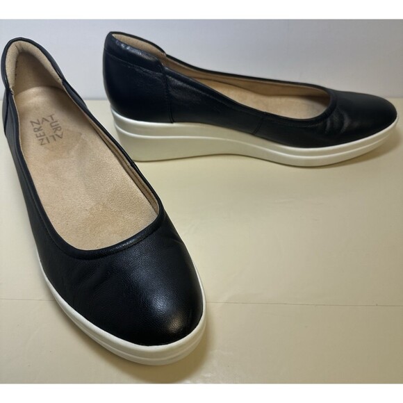 Naturalizer Women’s Black Wedge Slip-On Size 8.5 EU 39 Comfort Support Shoe - Picture 10 of 10